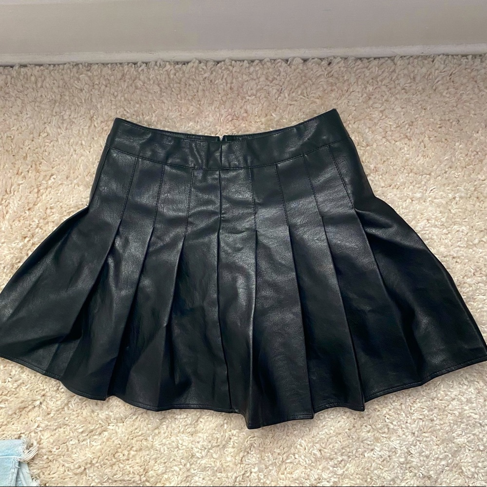 Cider brand leather skirt